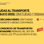 Todo sobre las ayudas al transporte público en Madrid 2022: Cercanías Renfe y Consorcio Regional de Transportes